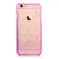 DEVIA Butterfly Series Plating Plastic Cover for iPhone 6 / 6s 4.7 inch - Rose