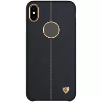 NILLKIN for iPhone Xs 5.8 inch Englon Series Crazy Horse Texture Leather Coated PC Hard Case - Black