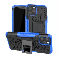 Tyre Pattern PC + TPU Hybrid Tablet Case with Kickstand for iPhone 11 Pro 5.8 inch - Blue