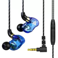 QKZ SK7 3.5mm Wired Headphones In-ear Earbuds Super Bass Music Earphone Sports Headset with Microphone