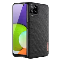 DUX DUCIS FINO Series TPU + PC + PVC + Nylon Combo Well-Protected Hybrid Cell Phone Back Case Cover for Samsung Galaxy A22 4G (EU Version)/M22 - Black