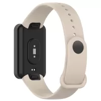 Silicone Waterproof Soft Watch Strap Wristband with Buckle for Xiaomi Redmi Smart Band Pro - Ivory