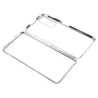 Huawei P Smart 2021 Magnetic Case with Tempered Glass - Silver
