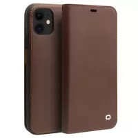 Qialino Classic iPhone 11 Wallet Leather Case - Coffee