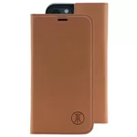 JT Berlin Tegel iPhone 12/12 Pro Flip Leather Case - Brown