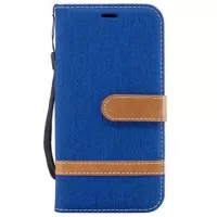 Samsung Galaxy J3 (2017) Canvas Diary Wallet Case - Blue