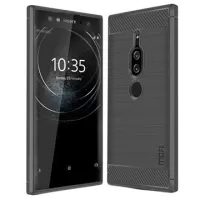 Mofi Carbon Fiber Sony Xperia XZ2 Premium TPU Case - Grey