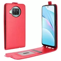 Xiaomi Mi 10T Lite 5G Vertical Flip Case with Card Holder - Red