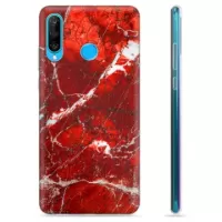 Huawei P30 Lite TPU Case - Red Marble