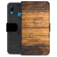 Huawei P30 Lite Premium Wallet Case - Wood