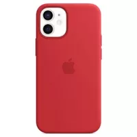 iPhone 12 Mini Apple Silicone Case with MagSafe MHKW3ZM/A - Red