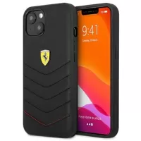 Ferrari Off Track Quilted iPhone 13 Mini Leather Case - Black