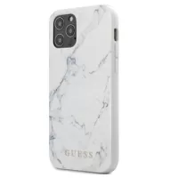Guess Marble Collection iPhone 12 Pro Max Hybrid Case - White