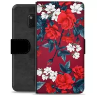Huawei Mate 20 Pro Premium Wallet Case - Vintage Flowers