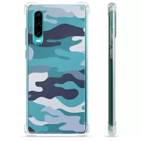 Huawei P30 Hybrid Case - Blue Camouflage