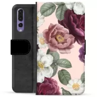 Huawei P20 Pro Premium Wallet Case - Romantic Flowers