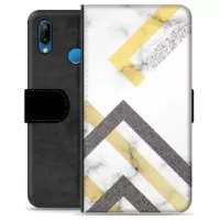 Huawei P30 Lite Premium Wallet Case - Abstract Marble