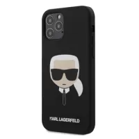 Karl Lagerfeld iPhone 12/12 Pro Silicone Case - Black