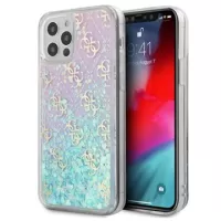 Guess 4G Liquid Glitter iPhone 12/12 Pro Hybrid Case - Pink / Blue