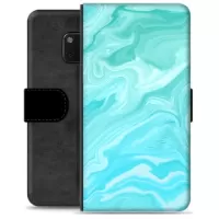 Huawei Mate 20 Pro Premium Wallet Case - Blue Marble