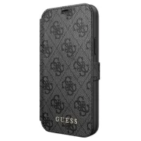 Guess Charms Collection 4G iPhone 12 Mini Book Case - Grey