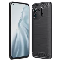 Xiaomi Mi 11 Pro Brushed TPU Case - Carbon Fiber - Black