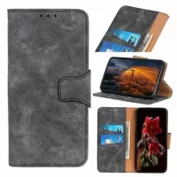 Vintage Series Xiaomi Redmi Note 8 2021 Wallet Case - Grey