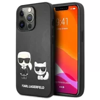 Karl Lagerfeld Ikonik Karl & Choupette iPhone 13 Pro Case - Black
