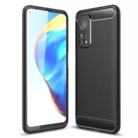 Xiaomi MI 10T 5G/10T Pro 5G Brushed TPU Case - Carbon Fiber - Black