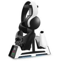 PS5 DualSense Controller Charging Station & Headphones Stand JYS-P5113