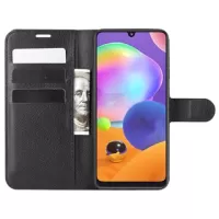 Samsung Galaxy A31 Wallet Case with Stand Feature - Black