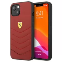 Ferrari Off Track Quilted iPhone 13 Mini Leather Case - Red