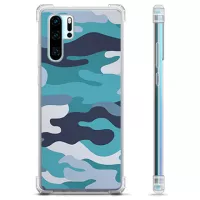 Huawei P30 Pro Hybrid Case - Blue Camouflage