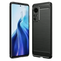 Xiaomi 12/12X Brushed TPU Case - Carbon Fiber - Black