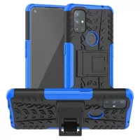 Anti-Slip OnePlus Nord N10 5G Hybrid Case with Stand - Blue / Black