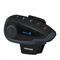 VNETPHONE V8 Motorcycle Helmet BT Intercom Headphone Real-Time Full Duplex Intercom NFC Fast Pairing FM Function Low Noise