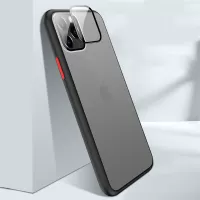 Bakeey 2 in 1 Shockproof Anti-fingerprint Matte Translucent Hard Protective Case with Lens Protector Ring for iPhone 11