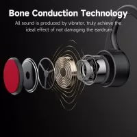Lenovo thinkplus X3 pro Bone Conduction Headphone Wireless BT5.3 Earphone Ergonomic Lightweight Design IP56 Waterproof Black