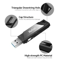 Netac U336 USB3.0 128GB U Disk Portable High-speed Write Protection USB Flash Drive Wide Compatibility Black