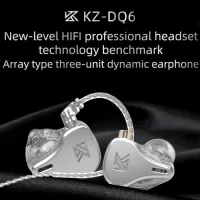KZ DQ6 3.5mm Wired In-ear Headphones 3DD Dynamic HiFi Music Earphone Sports Headset 2pin Detachable Cable