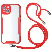 iPhone 13 Hybrid Case with Lanyard - Red