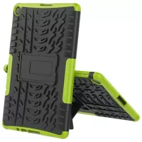 Huawei MatePad T10/T10s Anti-Slip Hybrid Case with Kickstand - Green / Black
