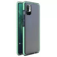 Spring Series Xiaomi Redmi Note 10 5G, Poco M3 Pro 5G TPU Case - Clear / Mint