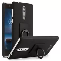 Nokia 8 Imak Ring Case with Screen Protector - Black