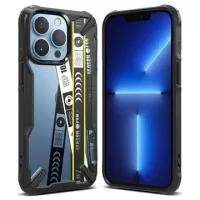 Ringke Fusion X Design iPhone 13 Pro Max Hybrid Case - Ticket Band / Black