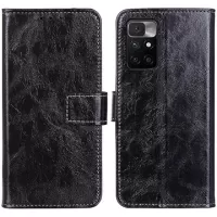 Xiaomi Redmi 10 Wallet Case with Kickstand Feature - Black