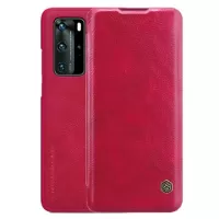 Nillkin Qin Series Huawei P40 Pro Flip Case - Red