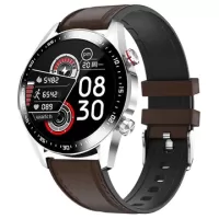 Lemonda Smart E12 Waterproof Smartwatch - Elegant Strap - Brown