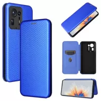 Xiaomi Mix 4 Flip Case - Carbon Fiber - Blue