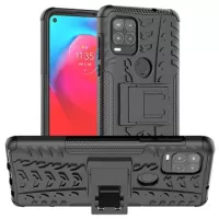 Anti-Slip Xiaomi Redmi 9C, Redmi 9C NFC Hybrid Case with Stand - Black
